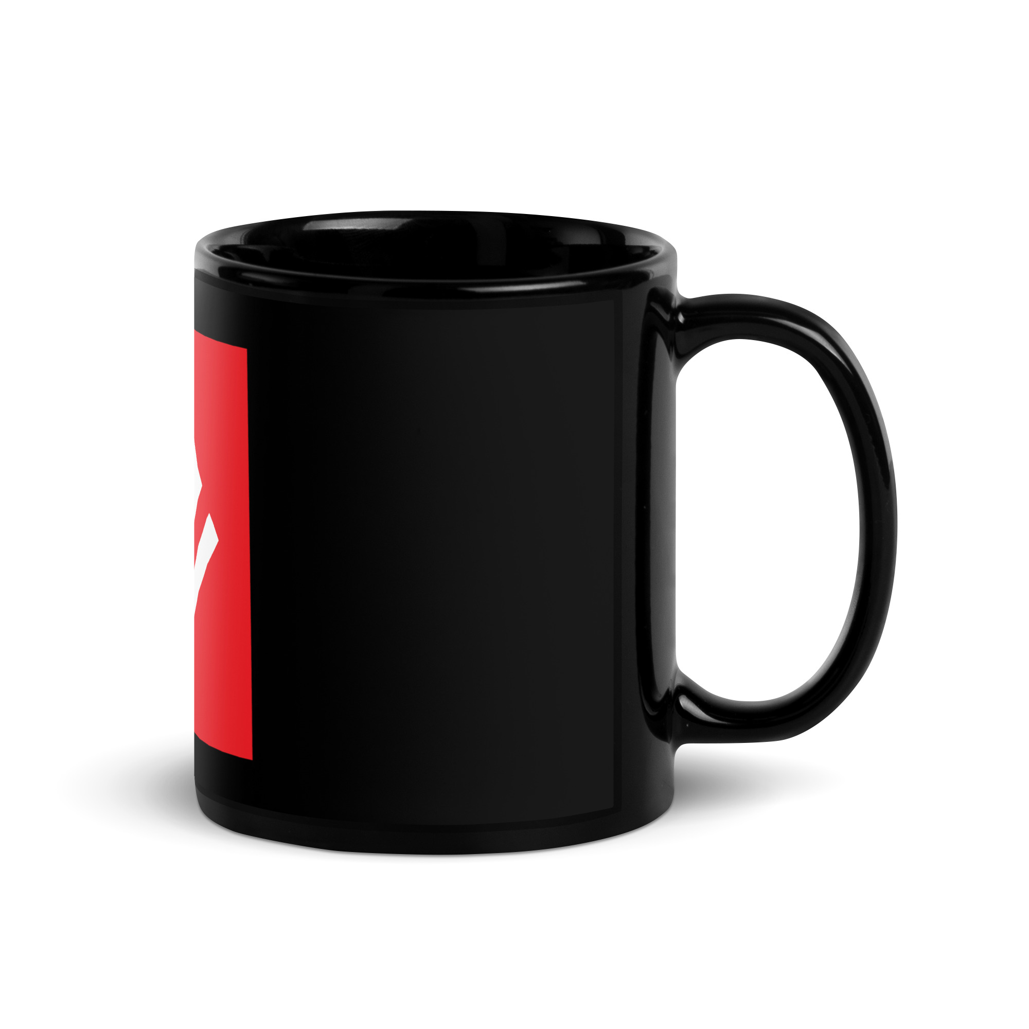 Favicon Black Glossy Mug