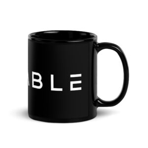 VARIABLE Black Glossy Mug