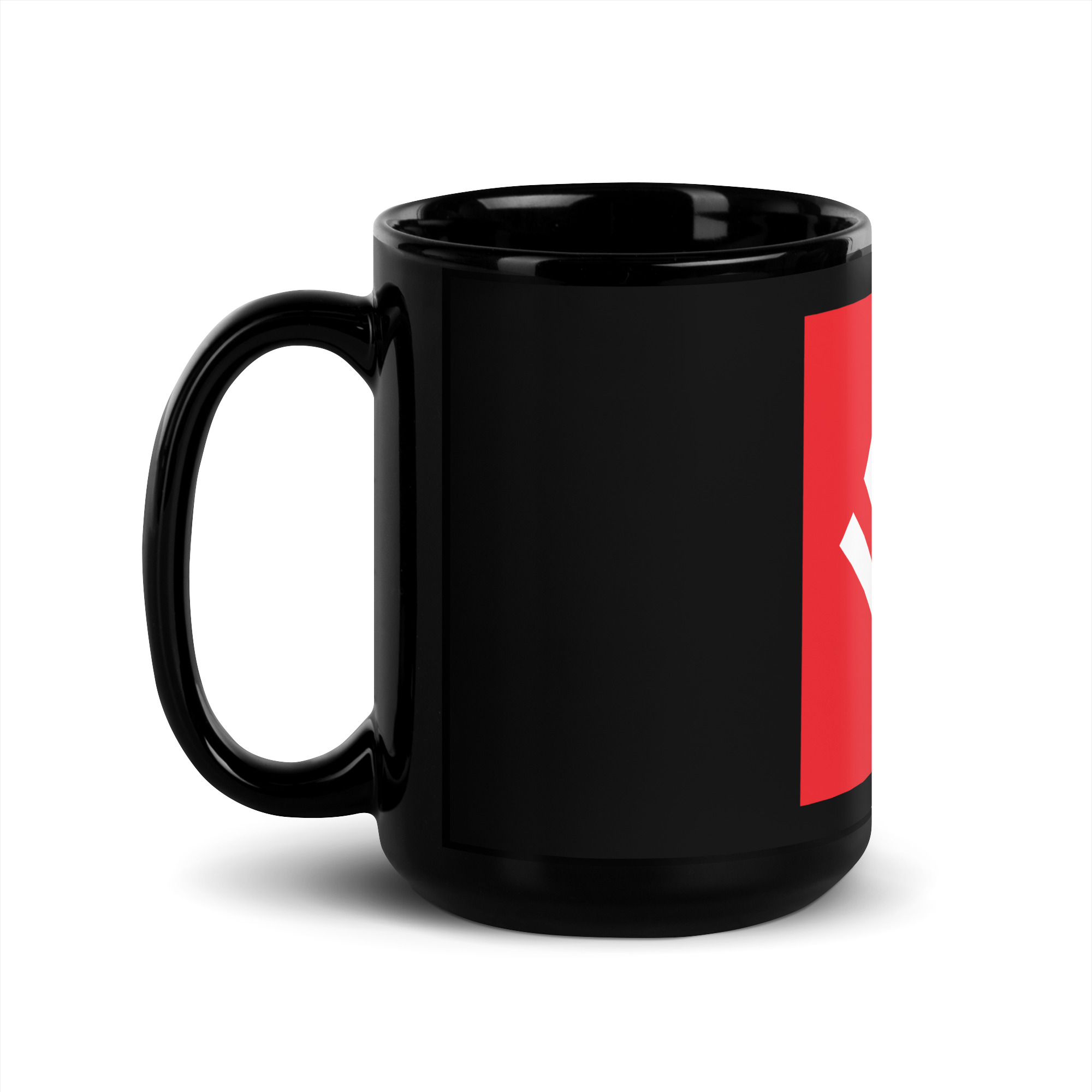 Favicon Black Glossy Mug - Image 4