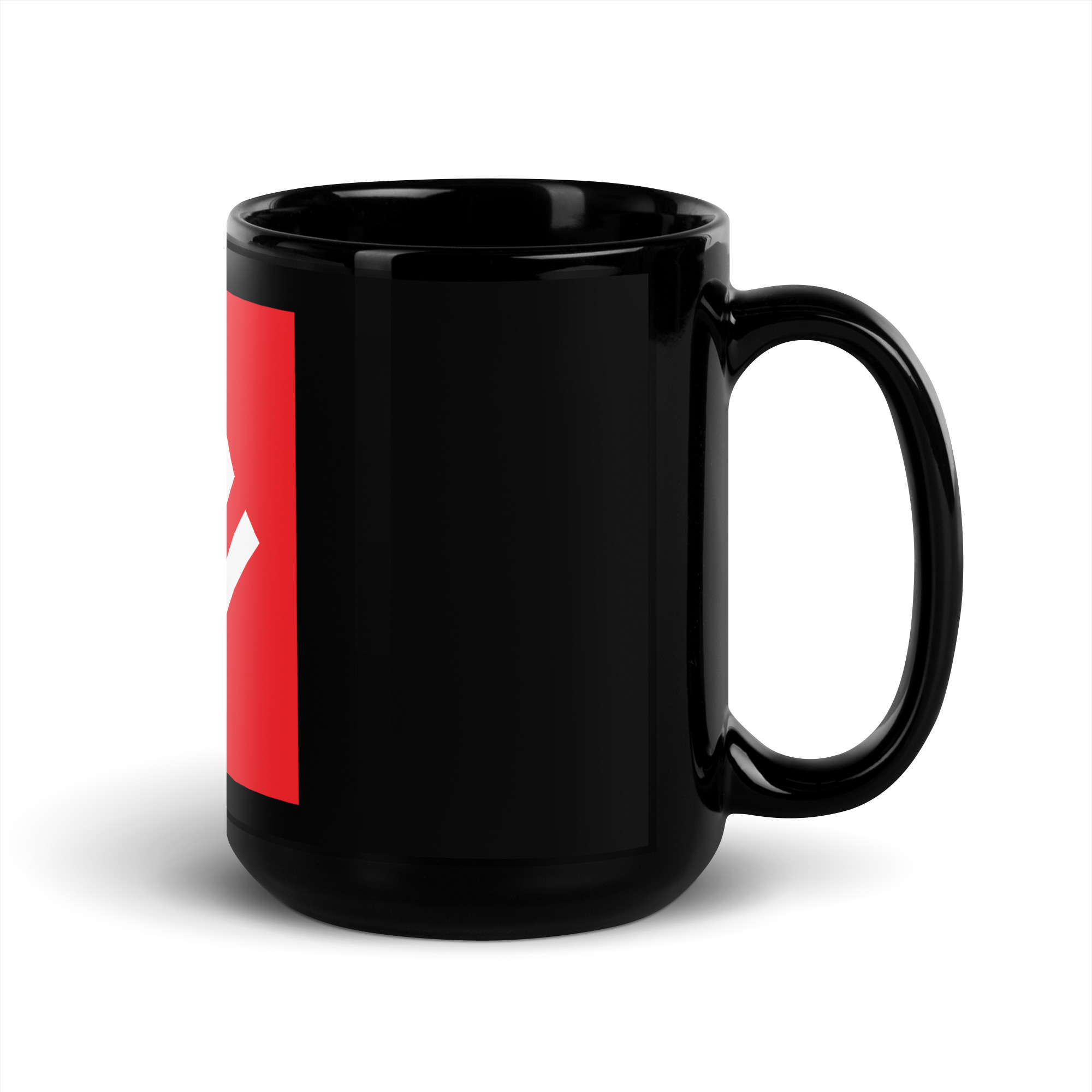Favicon Black Glossy Mug - Image 5